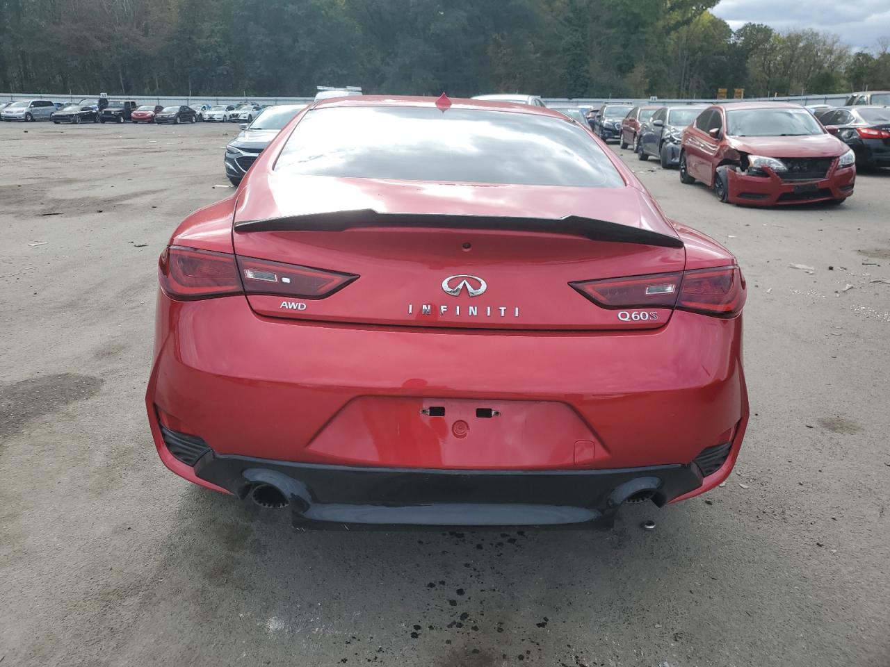 2019 Infiniti Q60 Red Sport 400 VIN: JN1FV7EL0KM441083 Lot: 86092875