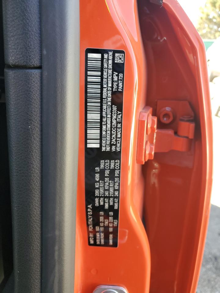 2021 Jeep Renegade Trailhawk VIN: ZACNJDC12MPM23397 Lot: 90872135