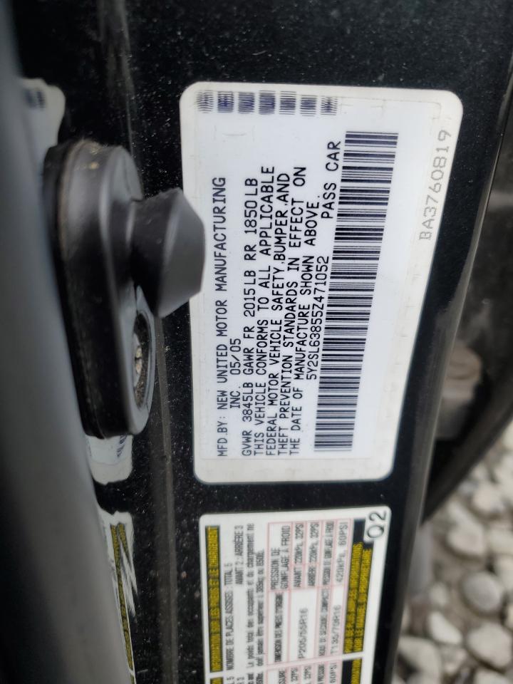 2005 Pontiac Vibe VIN: 5Y2SL63855Z471052 Lot: 86693395