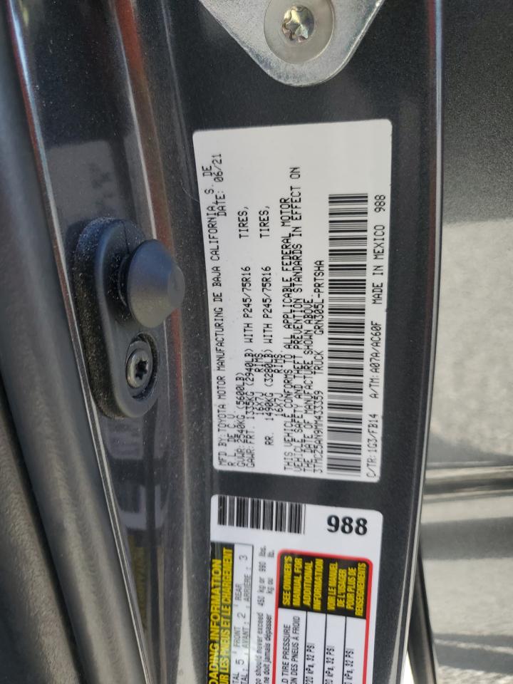 2021 Toyota Tacoma Double Cab VIN: 3TMCZ5AN9MM433359 Lot: 85865155