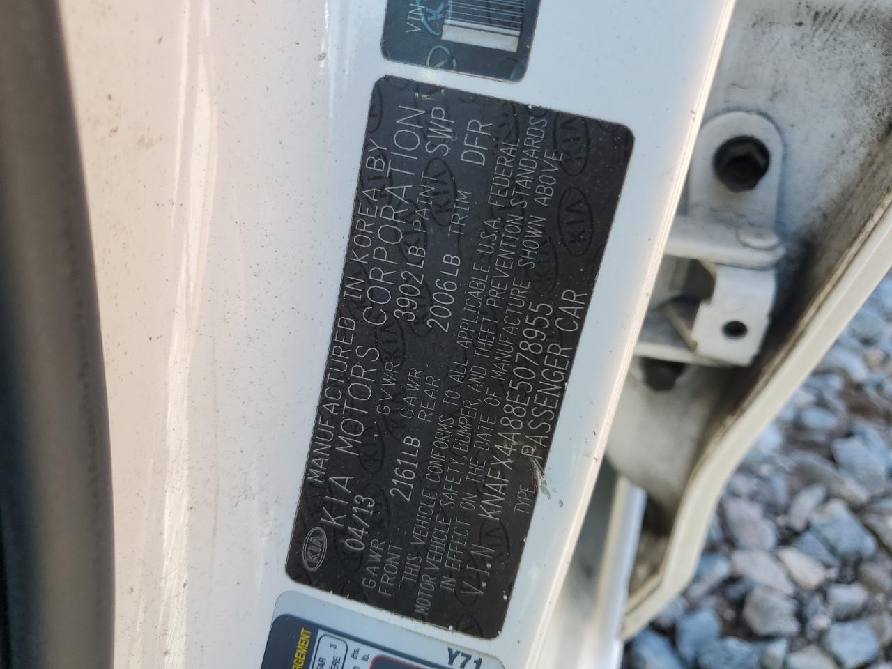 2014 Kia Forte Ex VIN: KNAFX4A88E5078955 Lot: 86438975