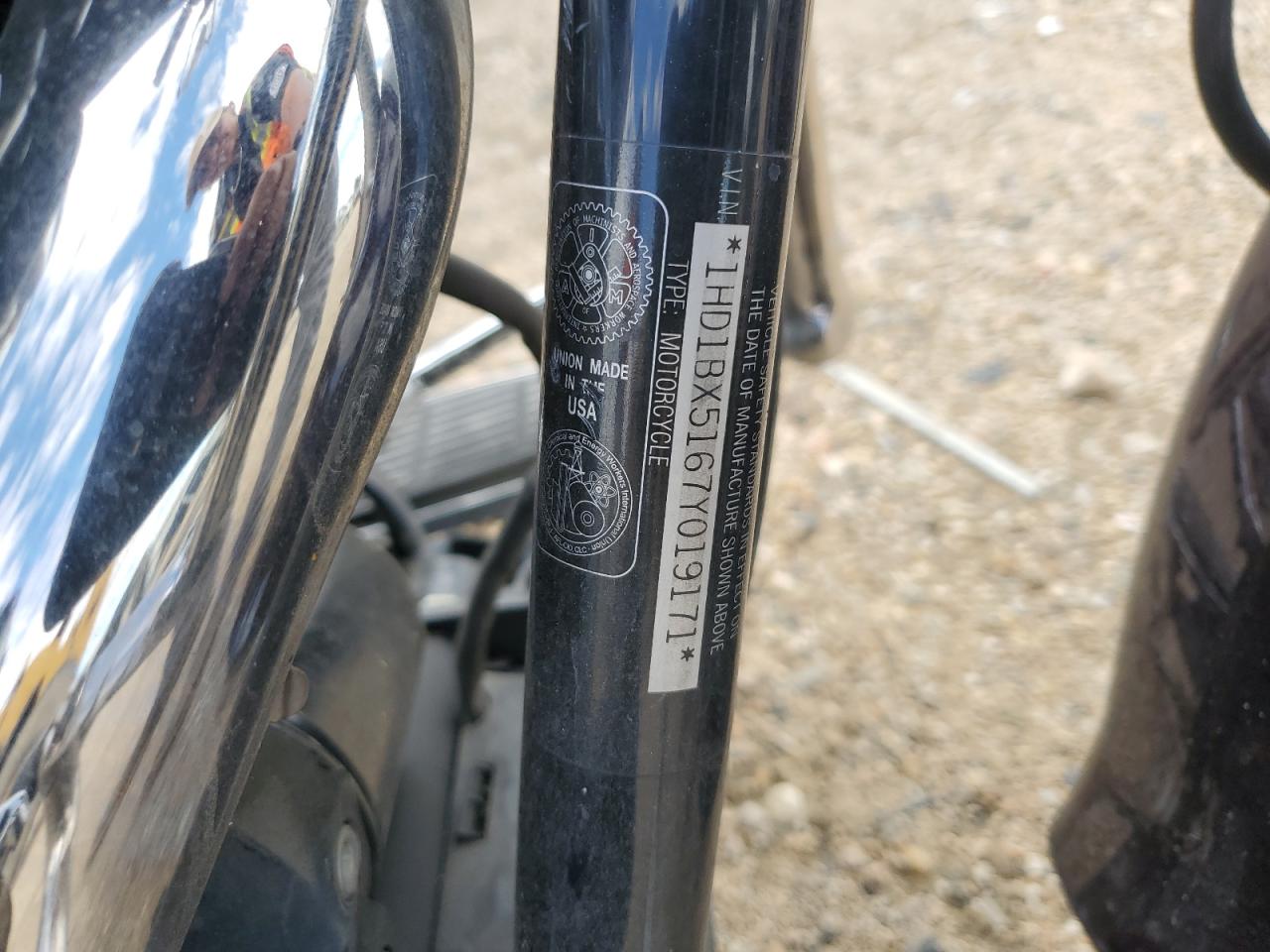 2007 Harley-Davidson Flstf VIN: 1HD1BX5167Y019171 Lot: 84657885