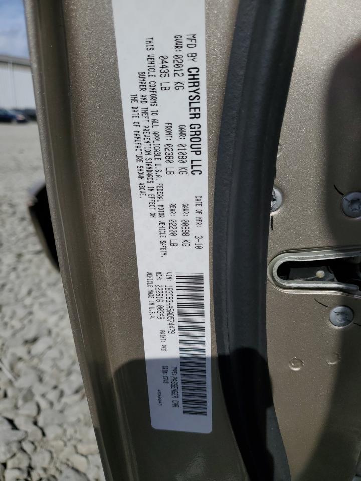 2010 Dodge Caliber Mainstreet VIN: 1B3CB3HA5AD574479 Lot: 85592195