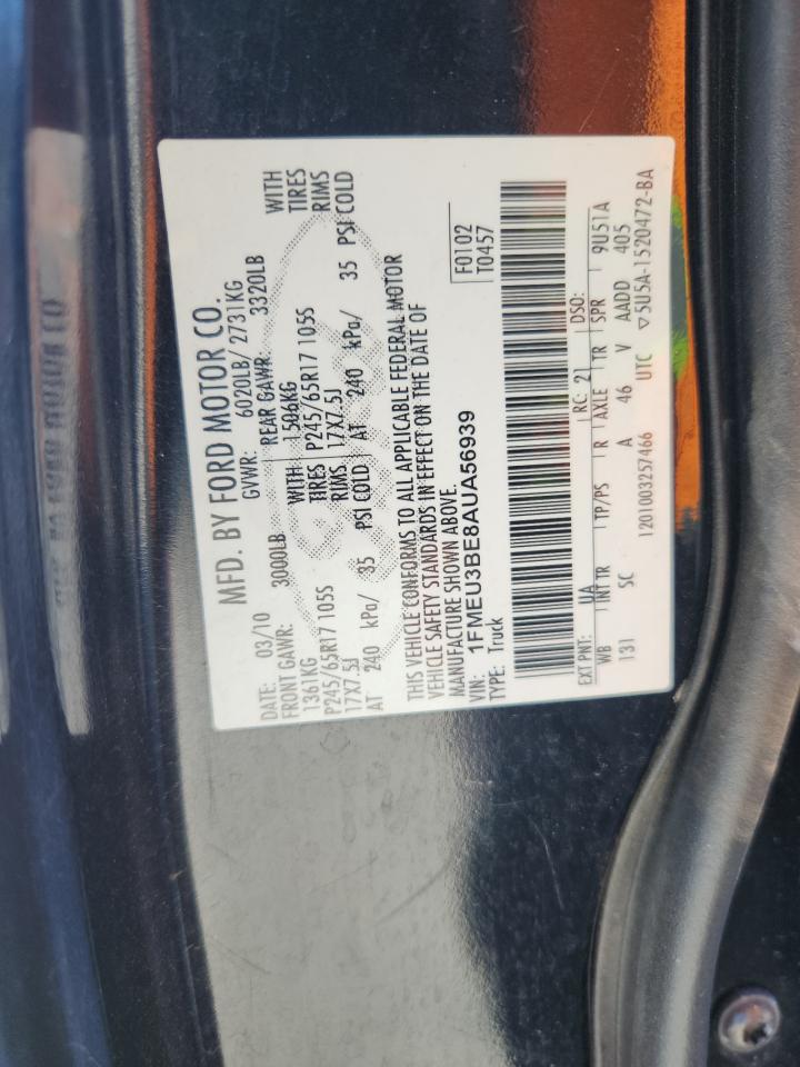 2010 Ford Explorer Sport Trac Xlt VIN: 1FMEU3BE8AUA56939 Lot: 87369965