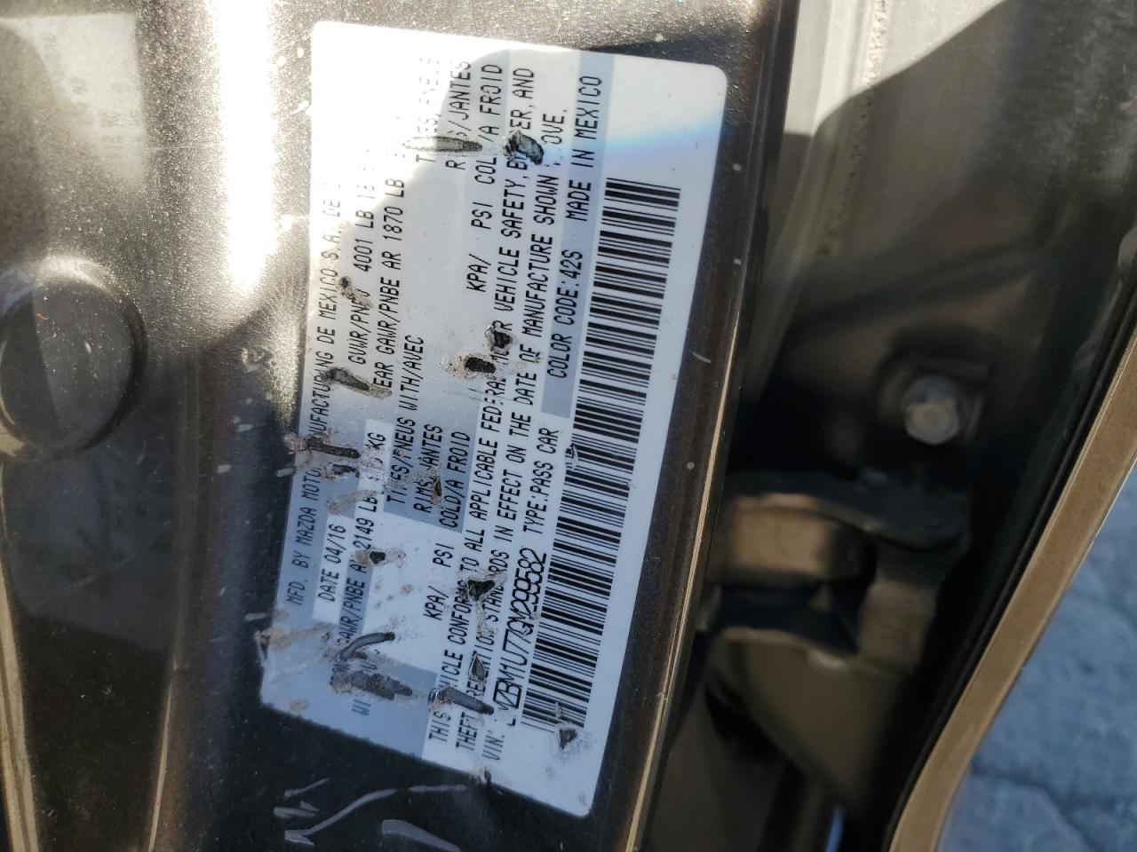 2016 Mazda 3 Sport VIN: 3MZBM1U77GM299582 Lot: 84398665