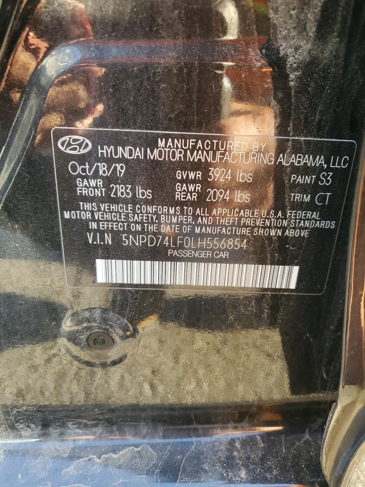 2020 Hyundai Elantra Se VIN: 5NPD74LF0LH556854 Lot: 85480145