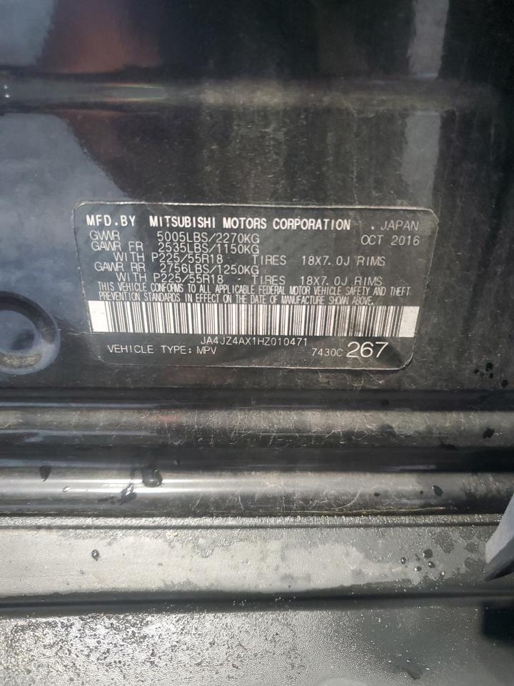 2017 Mitsubishi Outlander Gt VIN: JA4JZ4AX1HZ010471 Lot: 90283335