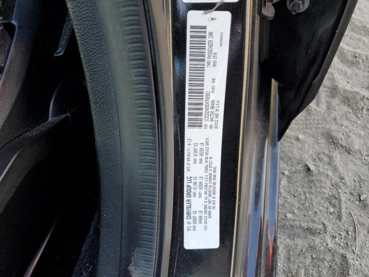 2013 Dodge Avenger Se VIN: 1C3CDZAB9DN702921 Lot: 84188425