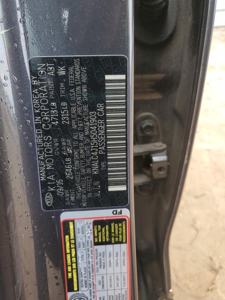 2017 Kia Cadenza Premium VIN: KNALC4J15H5041903 Lot: 82682955