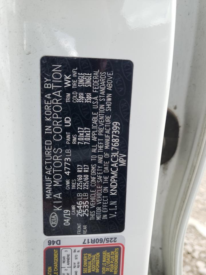 2020 Kia Sportage Lx VIN: KNDPMCAC3L7687399 Lot: 84782325