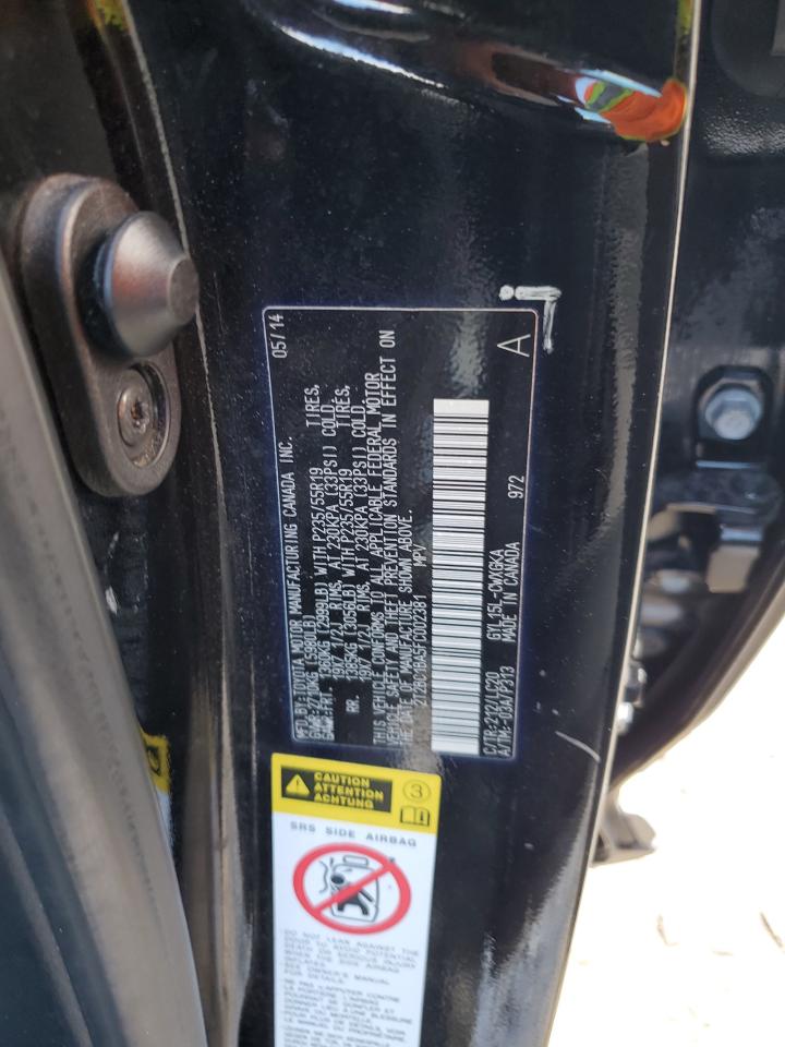 2015 Lexus Rx 450H VIN: 2T2BC1BA5FC002381 Lot: 82271705