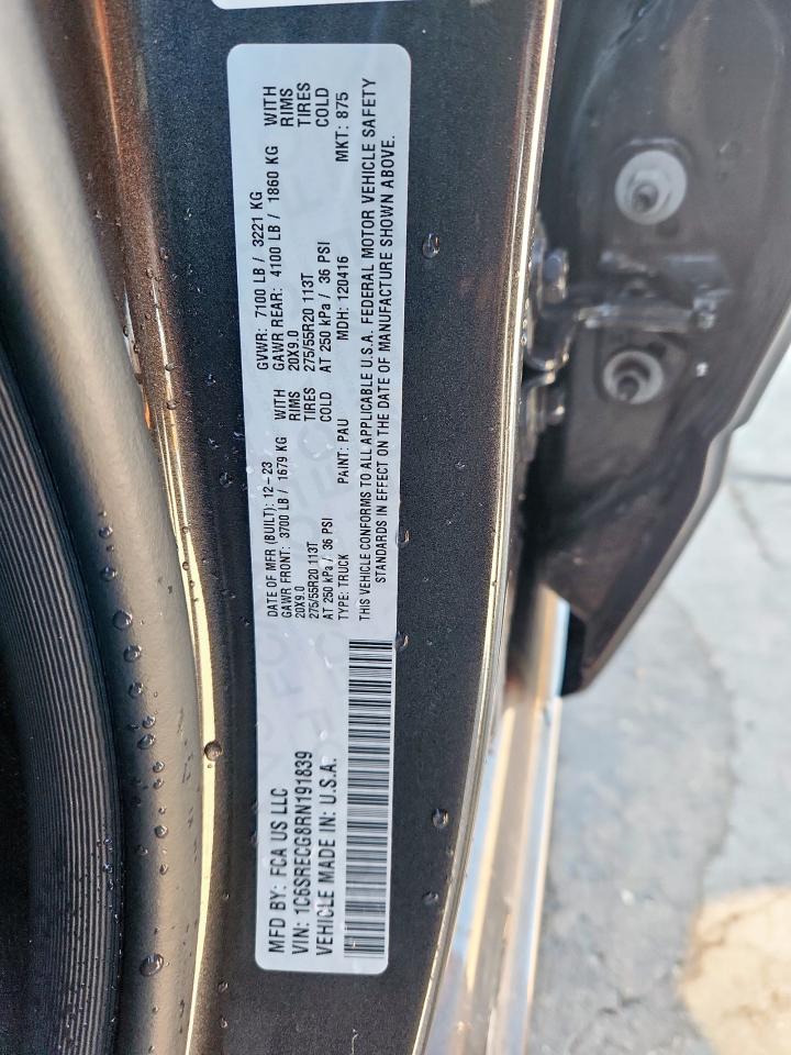 2024 Ram 1500 Tradesman VIN: 1C6SRECG8RN191839 Lot: 90591245