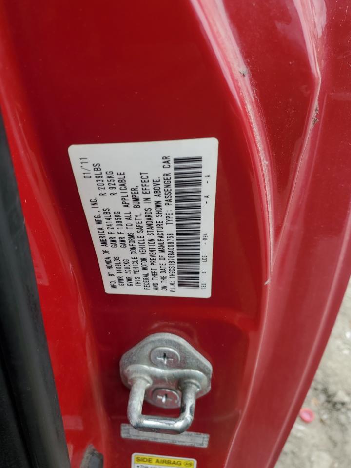 2011 Honda Accord Ex VIN: 1HGCS1B76BA009758 Lot: 86309155