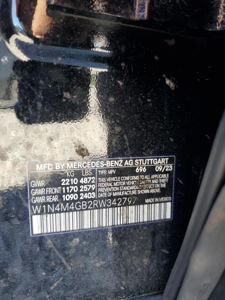 2024 Mercedes-Benz Glb 250 VIN: W1N4M4GB2RW342797 Lot: 86431275