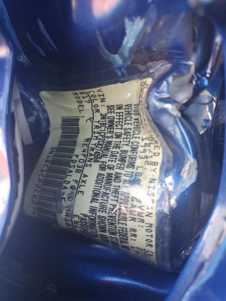 2012 Nissan Versa S VIN: 3N1BC1CP2CK274556 Lot: 82304805