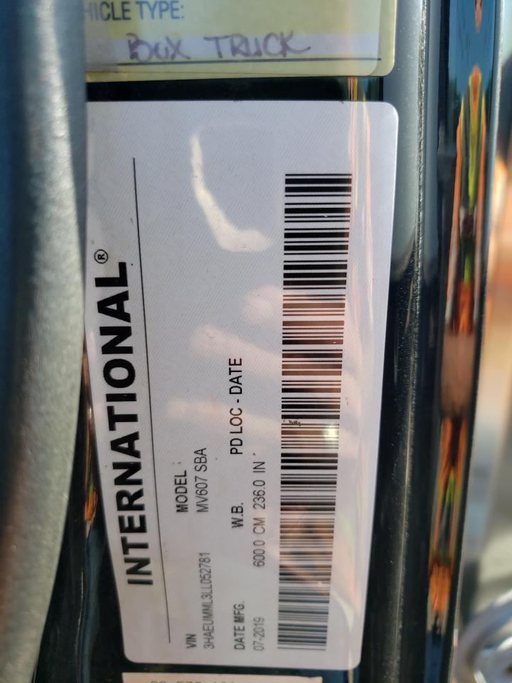 2020 International Mv607 VIN: 3HAEUMML3LL052781 Lot: 86481615