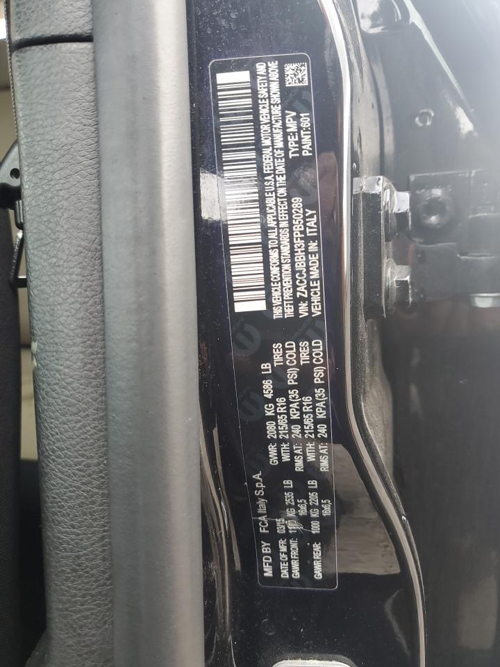 2015 Jeep Renegade Latitude VIN: ZACCJBBH3FPB50289 Lot: 89695755