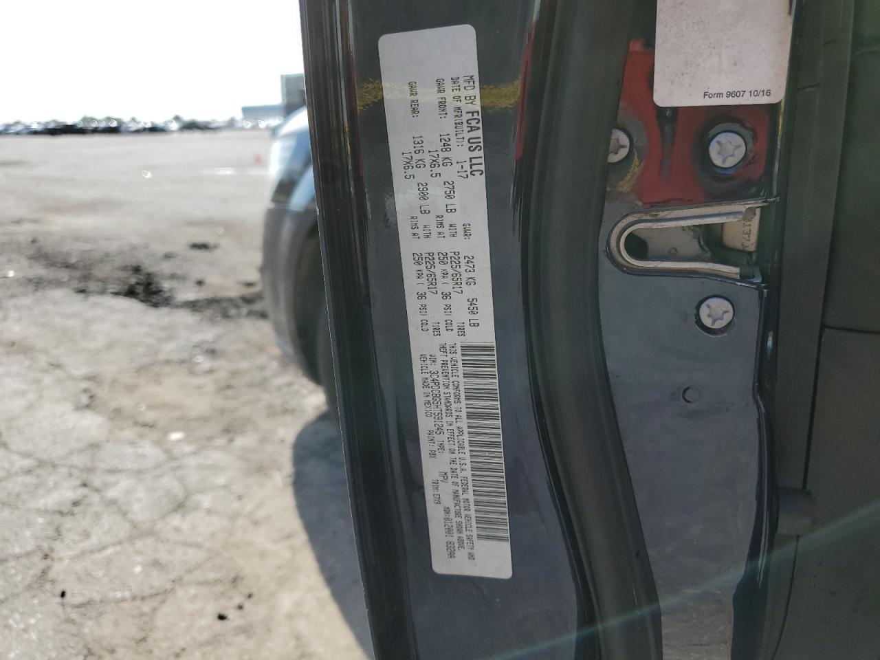 2017 Dodge Journey Sxt VIN: 3C4PDCBG5HT591245 Lot: 86614815