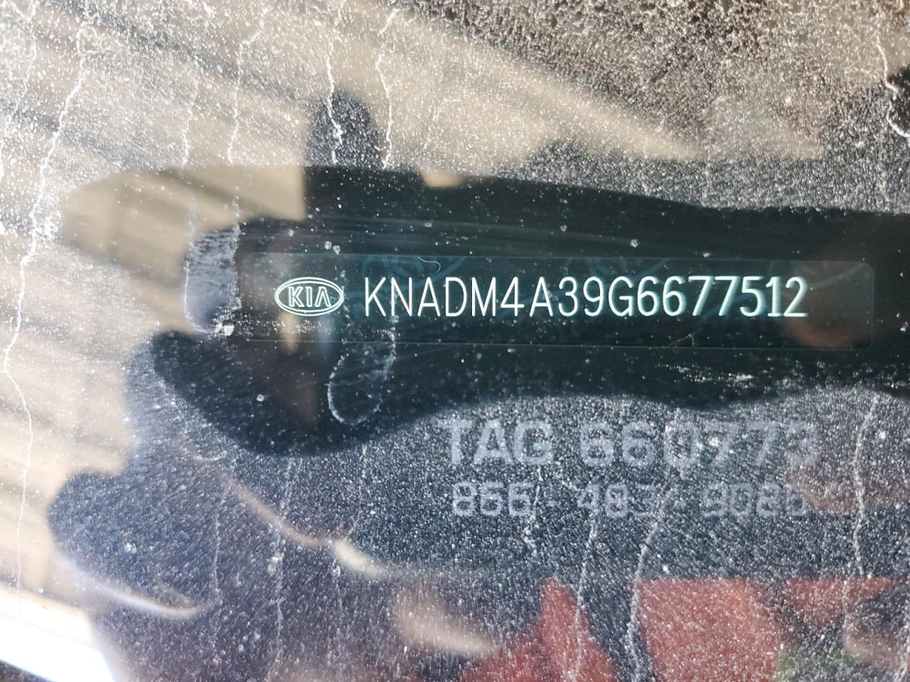 2016 Kia Rio Lx VIN: KNADM4A39G6677512 Lot: 84853915