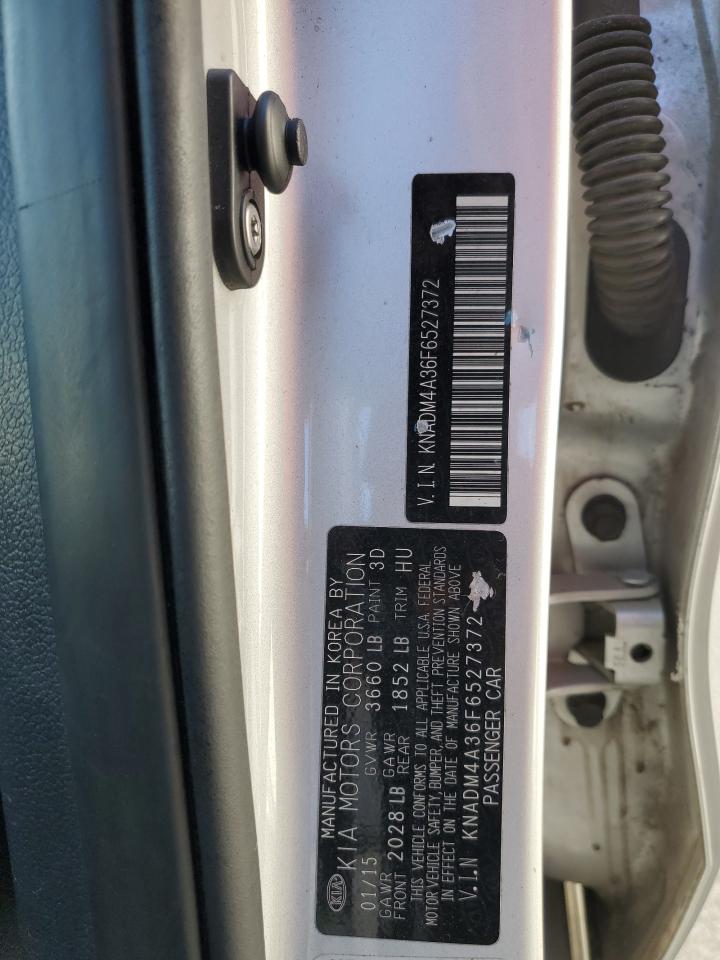 2015 Kia Rio Lx VIN: KNADM4A36F6527372 Lot: 81574475