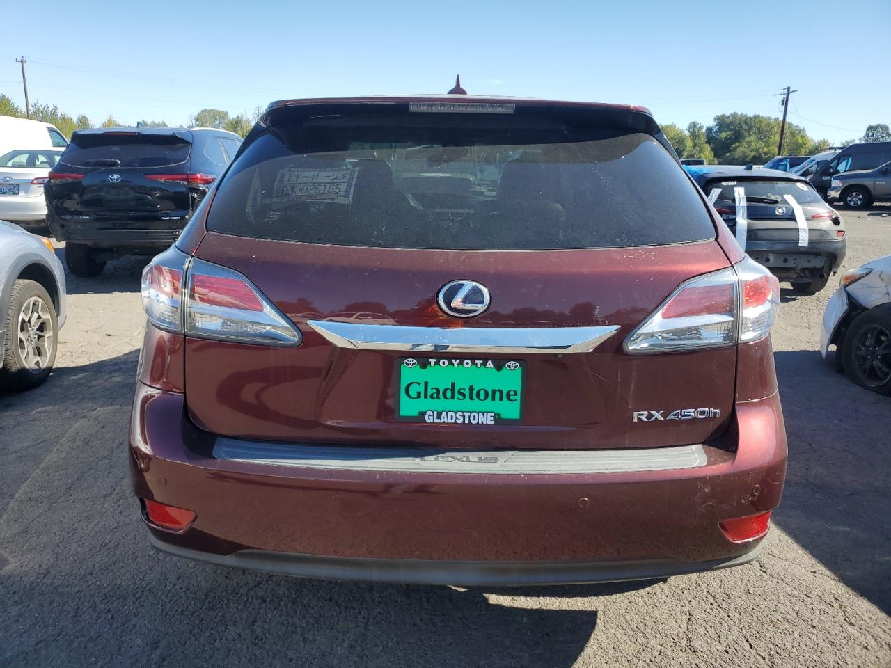 2013 Lexus Rx 450H VIN: JTJZB1BA2D2008301 Lot: 84613295