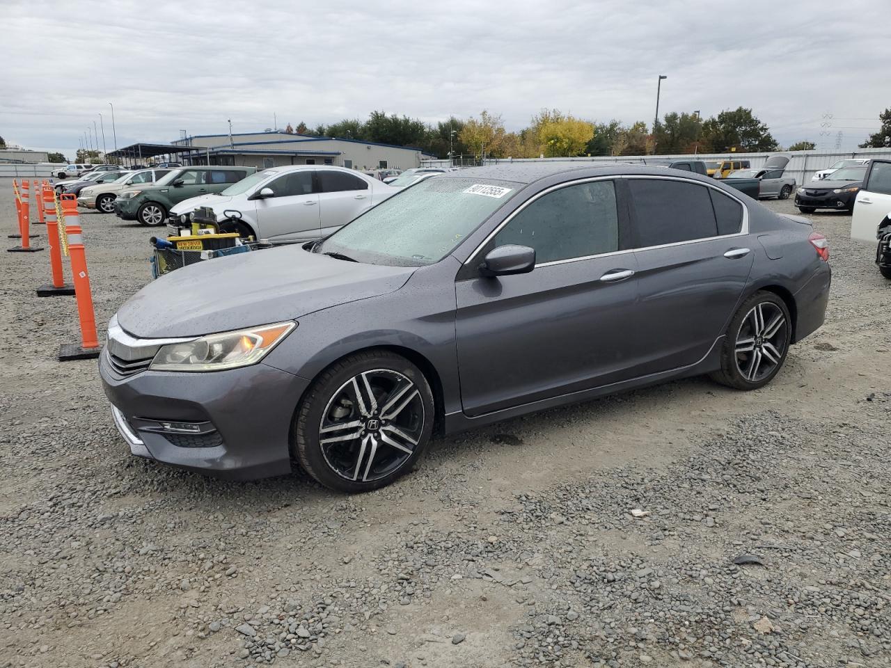 2017 Honda Accord Sport grey sedan gas 1HGCR2F58HA048337 photo #1