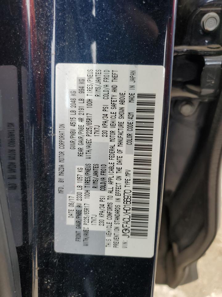 2017 Mazda Cx-5 Touring VIN: JM3KFACLXH0166970 Lot: 81966155