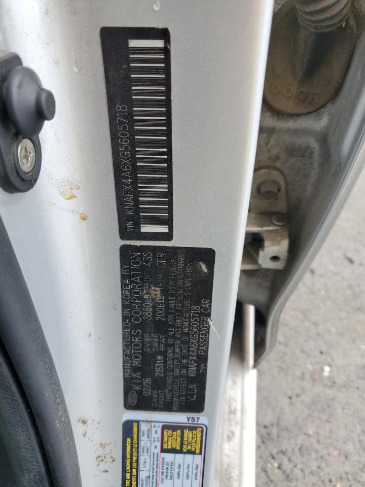 2016 Kia Forte Lx VIN: KNAFX4A6XG5605718 Lot: 84453485