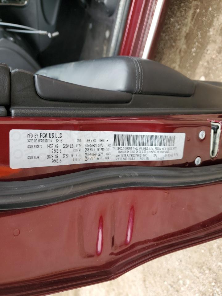 2016 Jeep Grand Cherokee Summit VIN: 1C4RJFJT9GC378245 Lot: 82273285