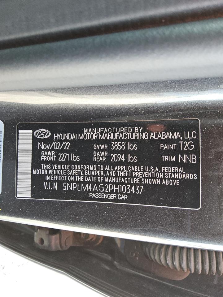 2023 Hyundai Elantra Sel VIN: 5NPLM4AG2PH103437 Lot: 87179845