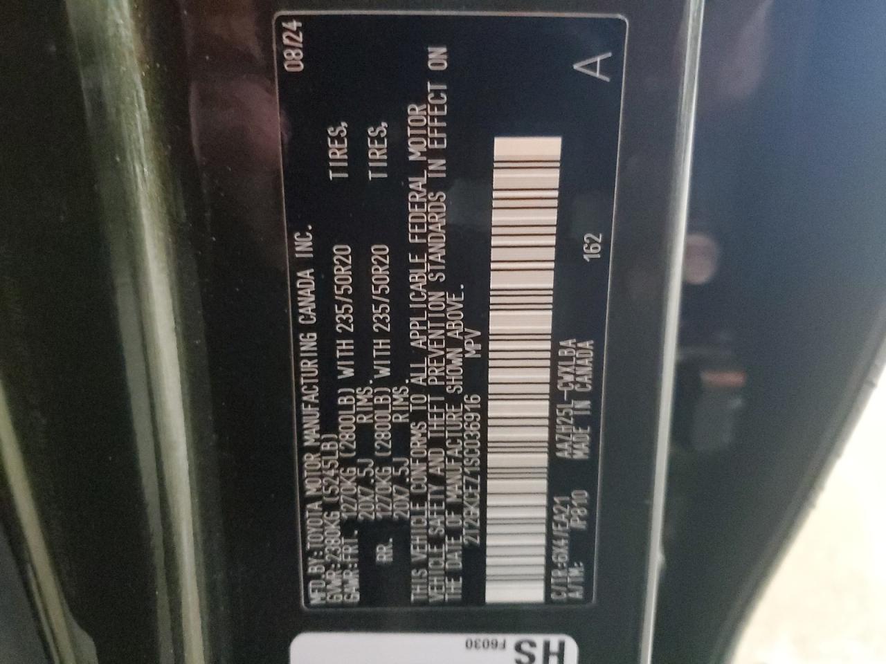 2025 Lexus Nx 350H Base VIN: 2T2GKCEZ1SC036916 Lot: 89555035