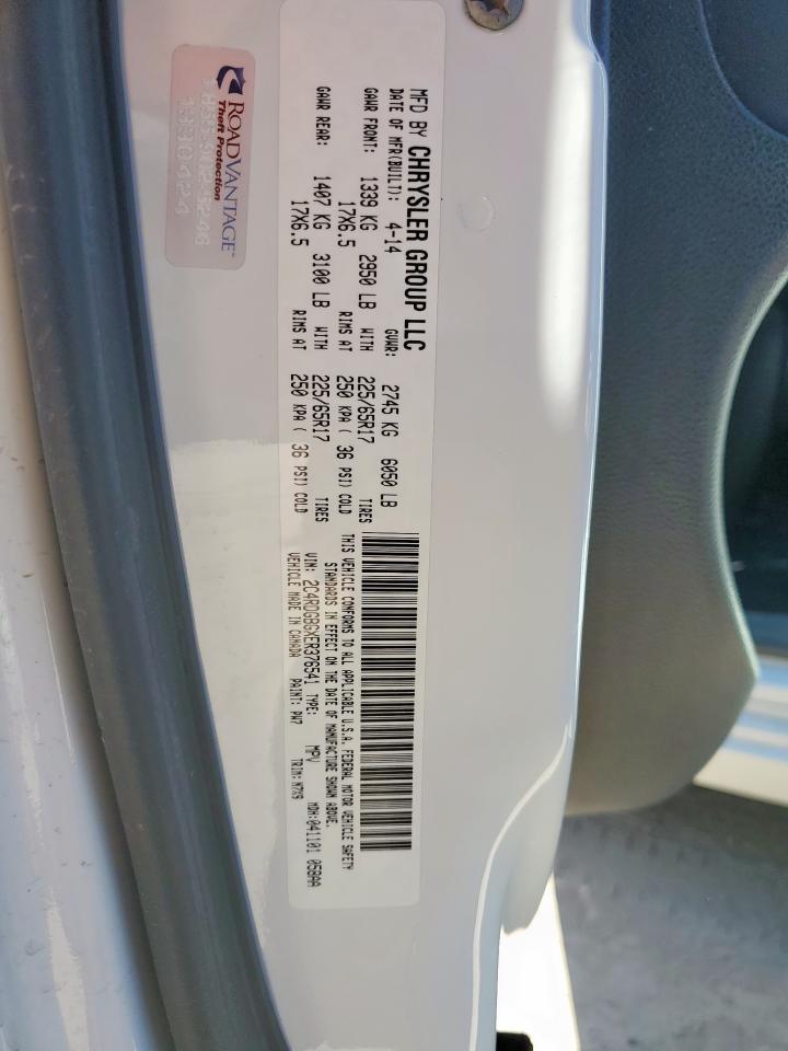 2014 Dodge Grand Caravan Se VIN: 2C4RDGBGXER376541 Lot: 86105655