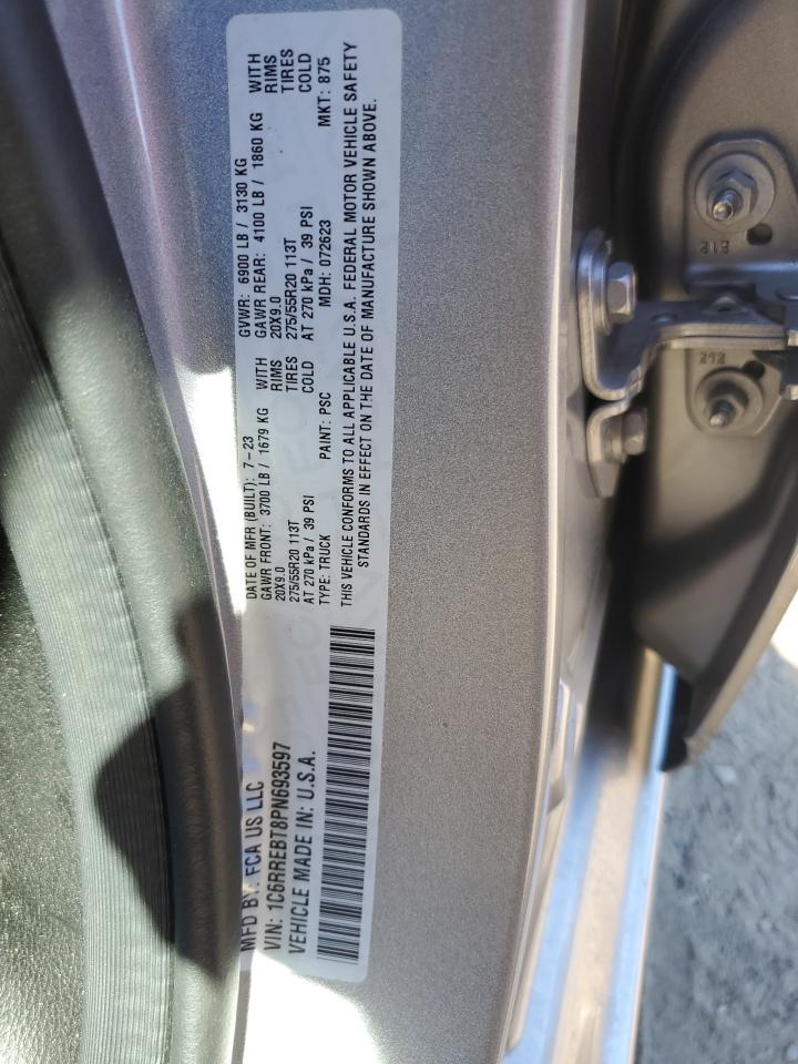 2023 Ram 1500 Big Horn/Lone Star VIN: 1C6RREBT8PN693597 Lot: 86780615