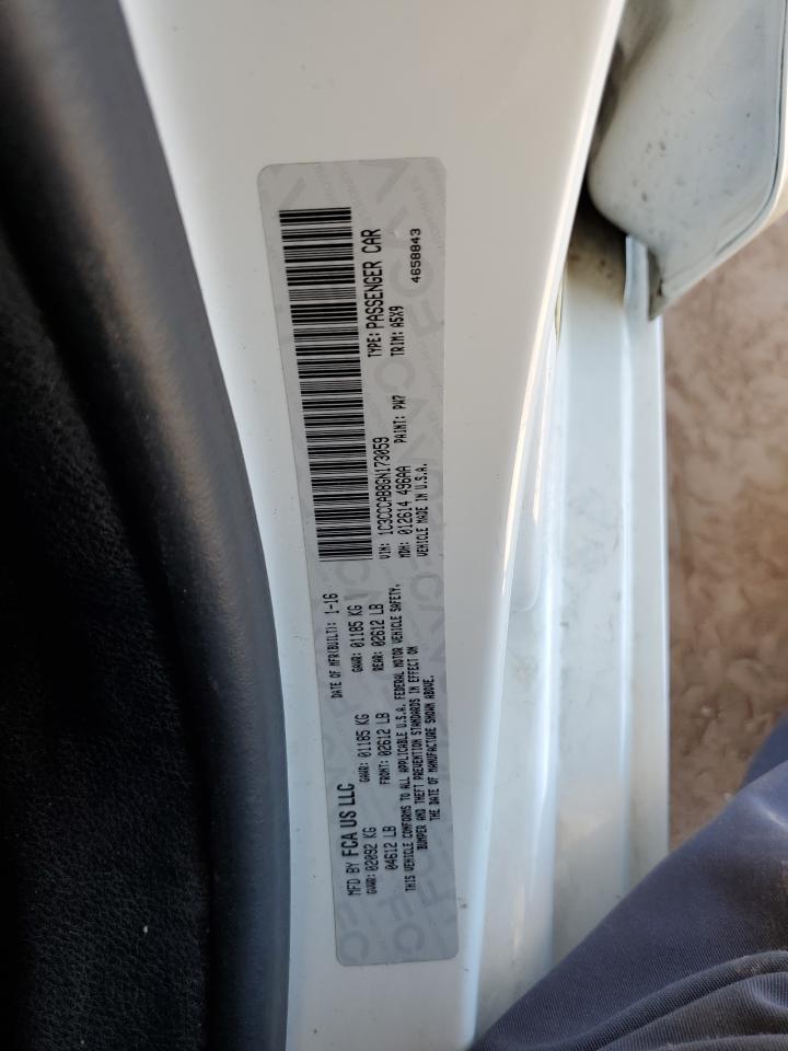 2016 Chrysler 200 Limited VIN: 1C3CCCAB8GN173059 Lot: 82291145