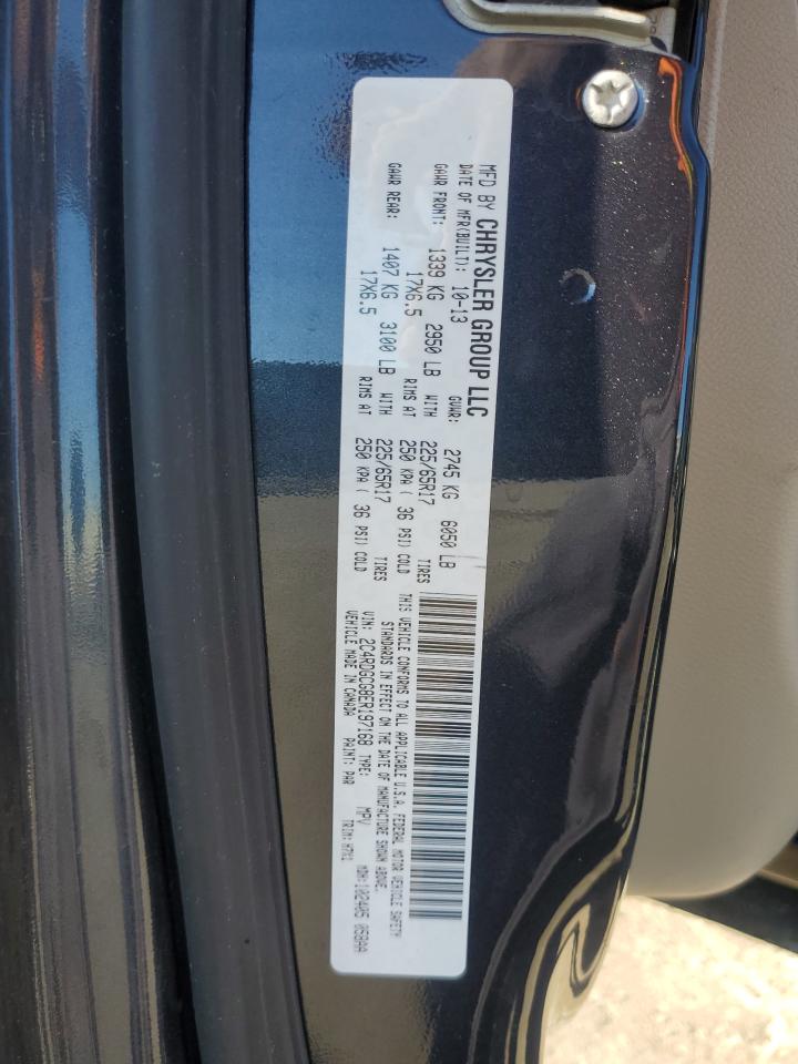 2014 Dodge Grand Caravan Sxt VIN: 2C4RDGCG8ER197168 Lot: 90071325