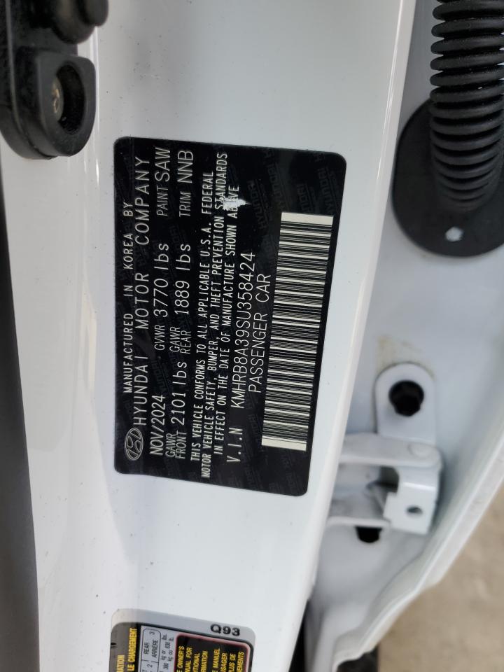 2025 Hyundai Venue Se VIN: KMHRB8A39SU358424 Lot: 81994325