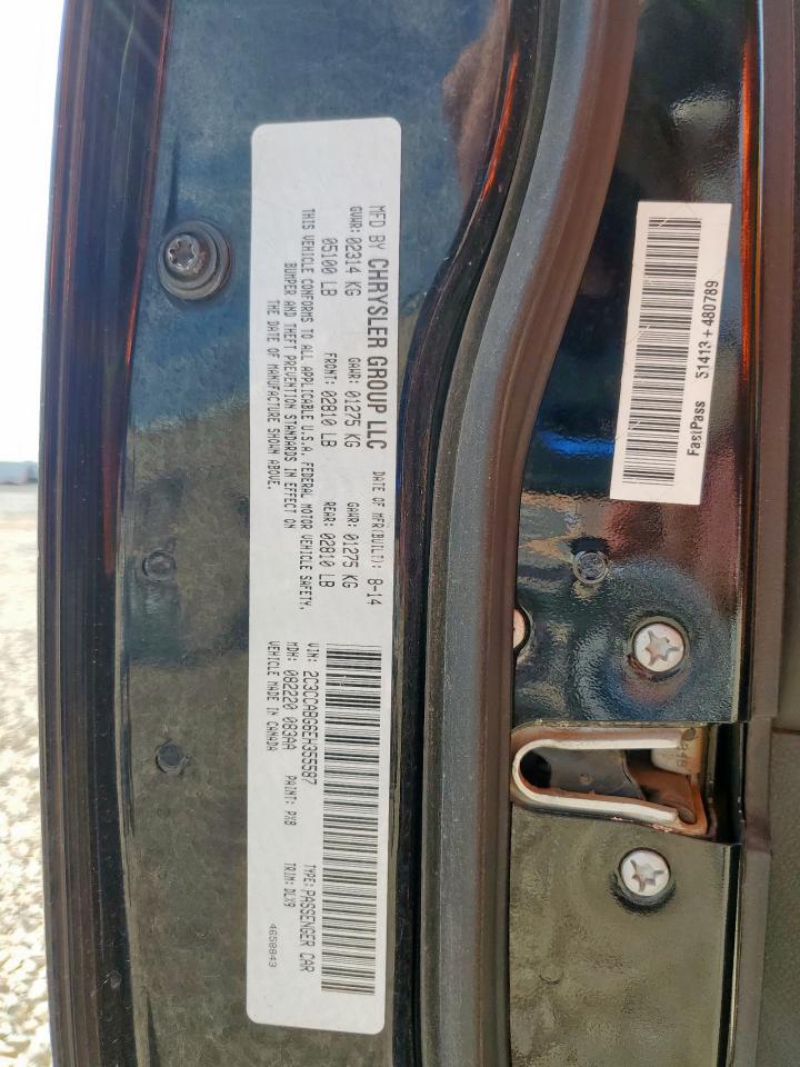 2014 Chrysler 300 S VIN: 2C3CCABG6EH355587 Lot: 85686005