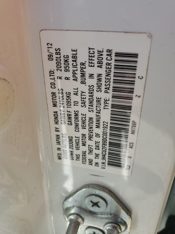 2013 Acura Tsx Se VIN: JH4CU2F89DC001922 Lot: 80853885