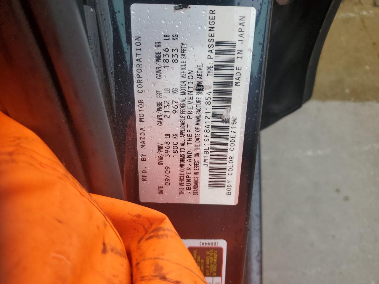 2010 Mazda 3 I VIN: JM1BL1SF8A1211854 Lot: 82230975