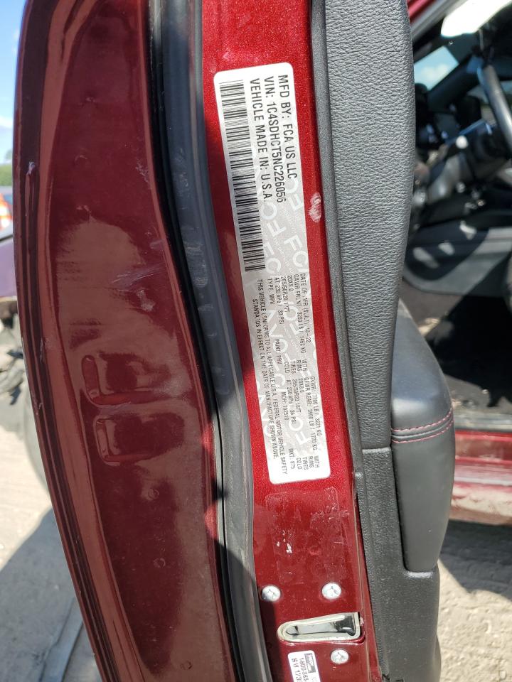 2022 Dodge Durango R/T VIN: 1C4SDHCT5NC226056 Lot: 81813155