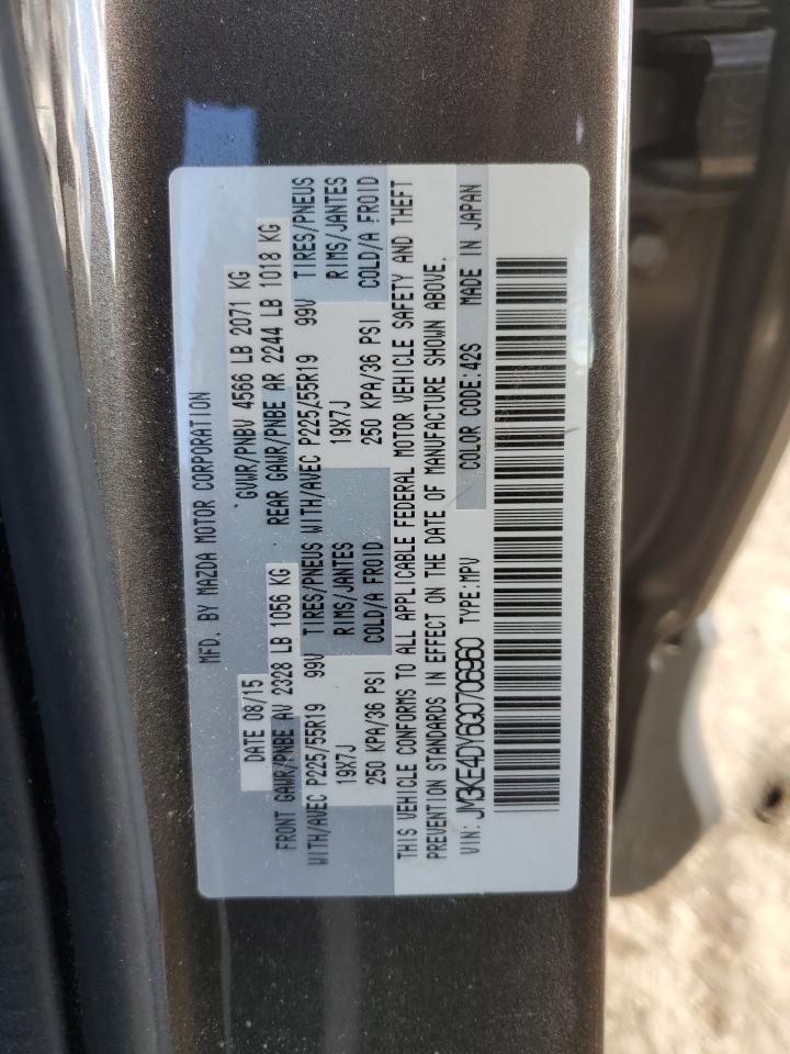 2016 Mazda Cx-5 Gt VIN: JM3KE4DY6G0706960 Lot: 85411375