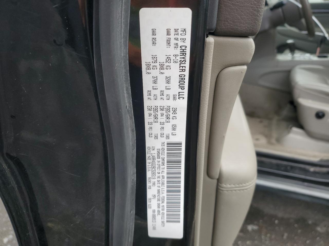 2011 Jeep Grand Cherokee Laredo VIN: 1J4RR4GG2BC526519 Lot: 82569065