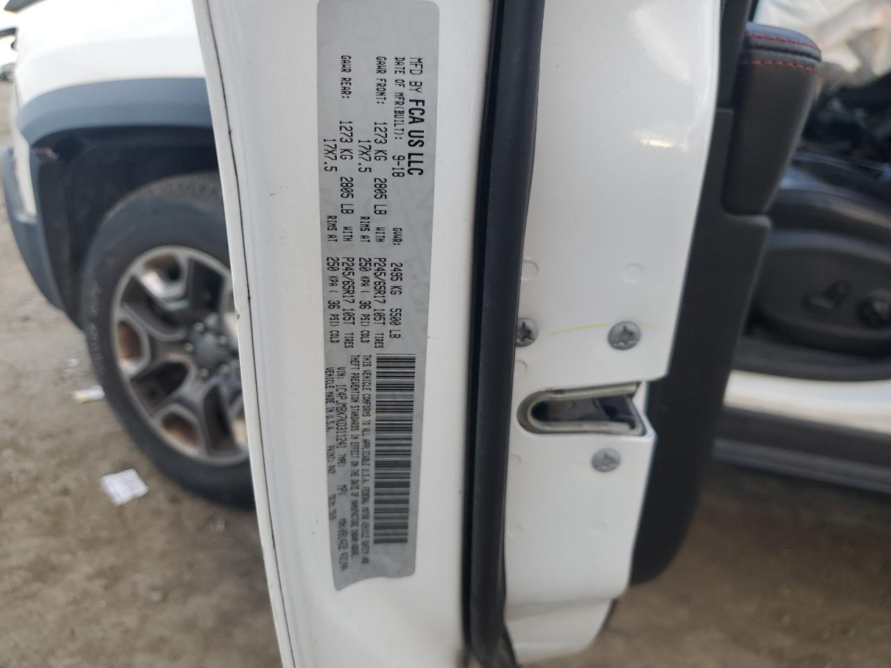 2019 Jeep Cherokee Trailhawk VIN: 1C4PJMBX7KD311241 Lot: 82268785