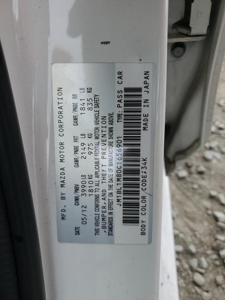2012 Mazda 3 I VIN: JM1BL1M80C1656901 Lot: 86507015