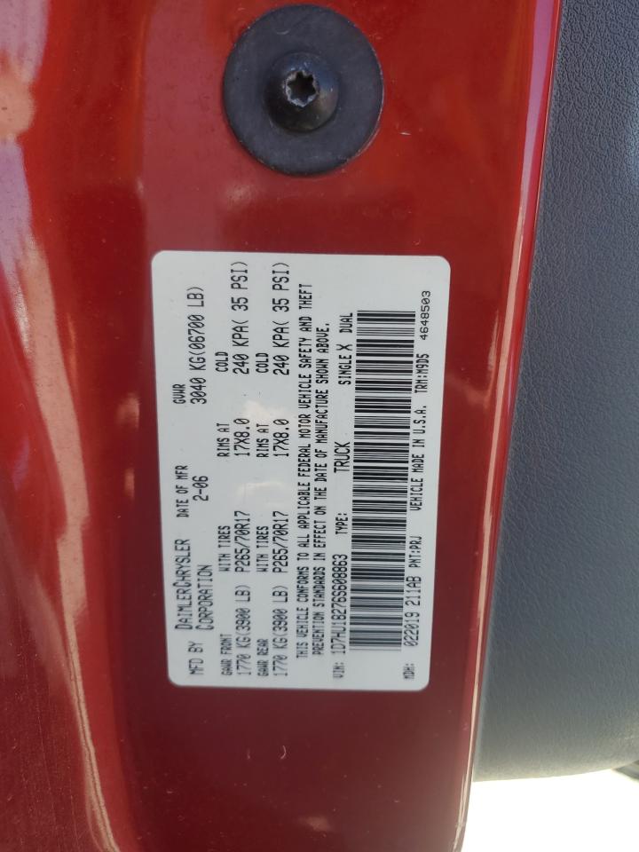 2006 Dodge Ram 1500 St VIN: 1D7HU18276S608863 Lot: 85594065