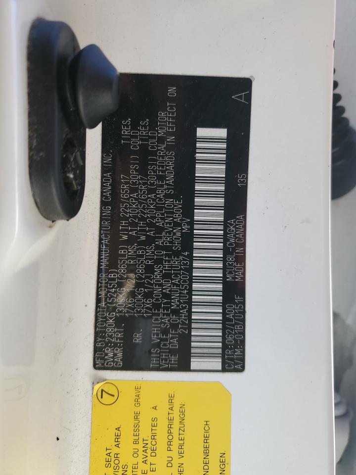 2005 Lexus Rx 330 VIN: 2T2HA31U45C071374 Lot: 82747785