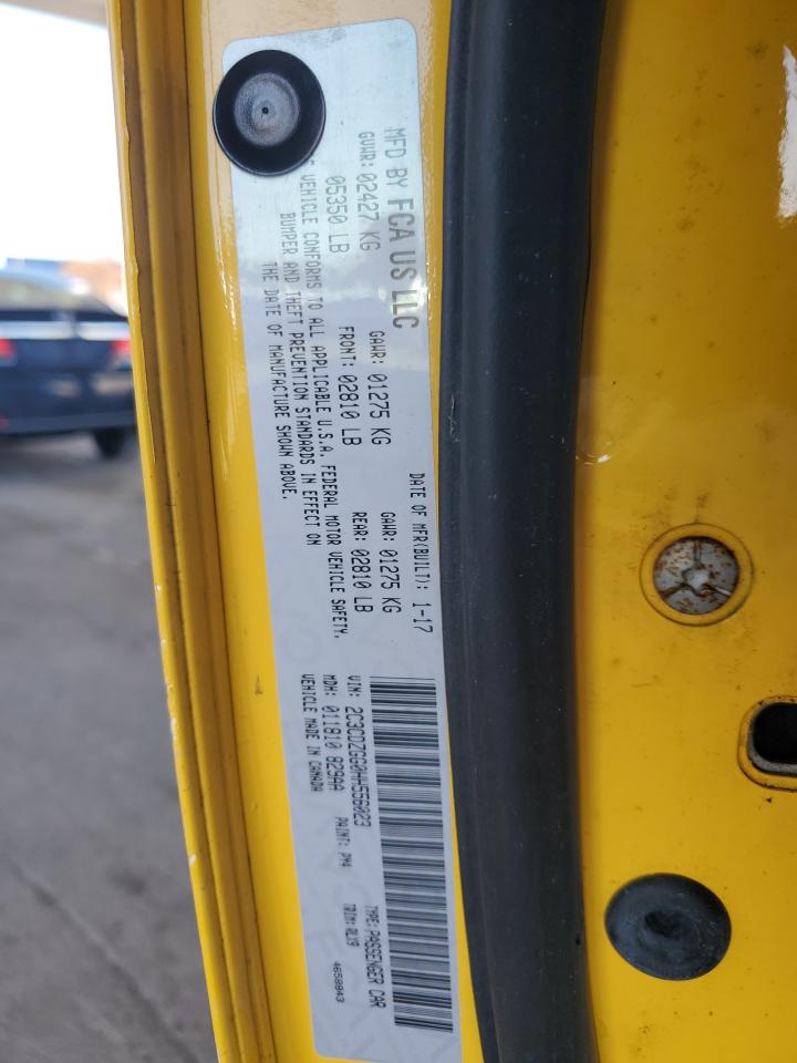 2017 Dodge Challenger Gt VIN: 2C3CDZGG0HH556023 Lot: 90337955