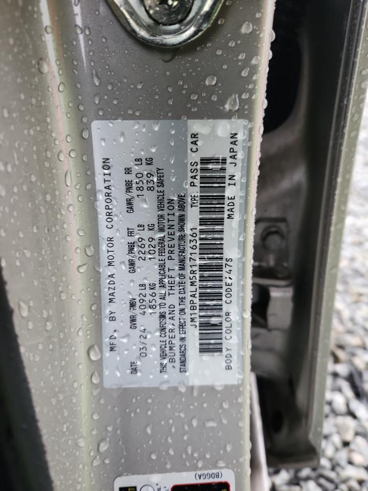 2024 Mazda 3 Preferred VIN: JM1BPALM5R1716361 Lot: 89834645