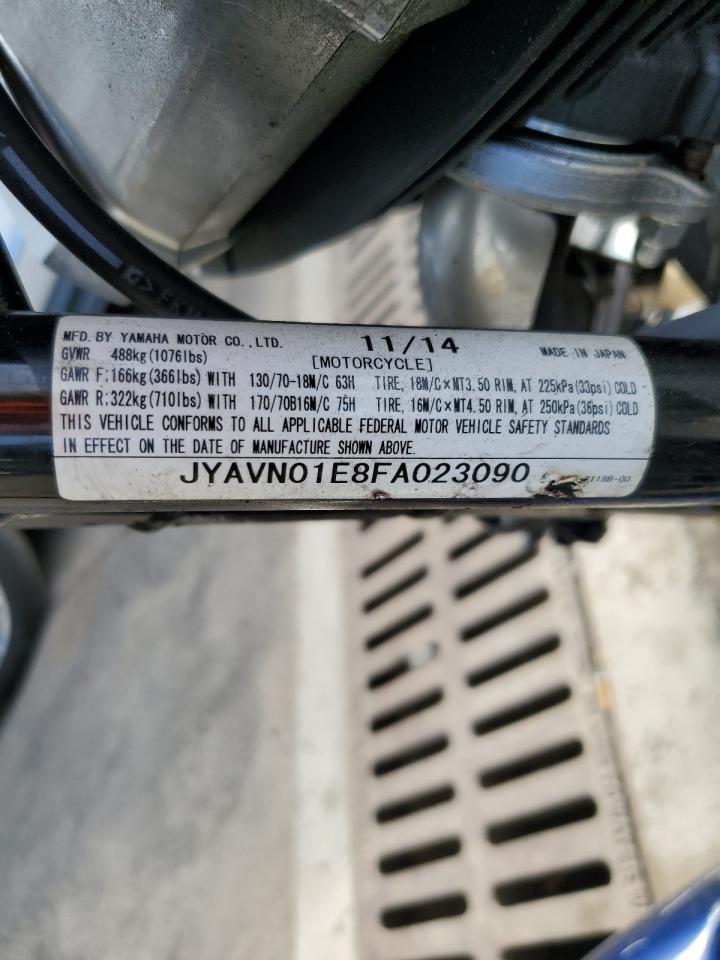 2015 Yamaha Xvs950 A VIN: JYAVN01E8FA023090 Lot: 81832895