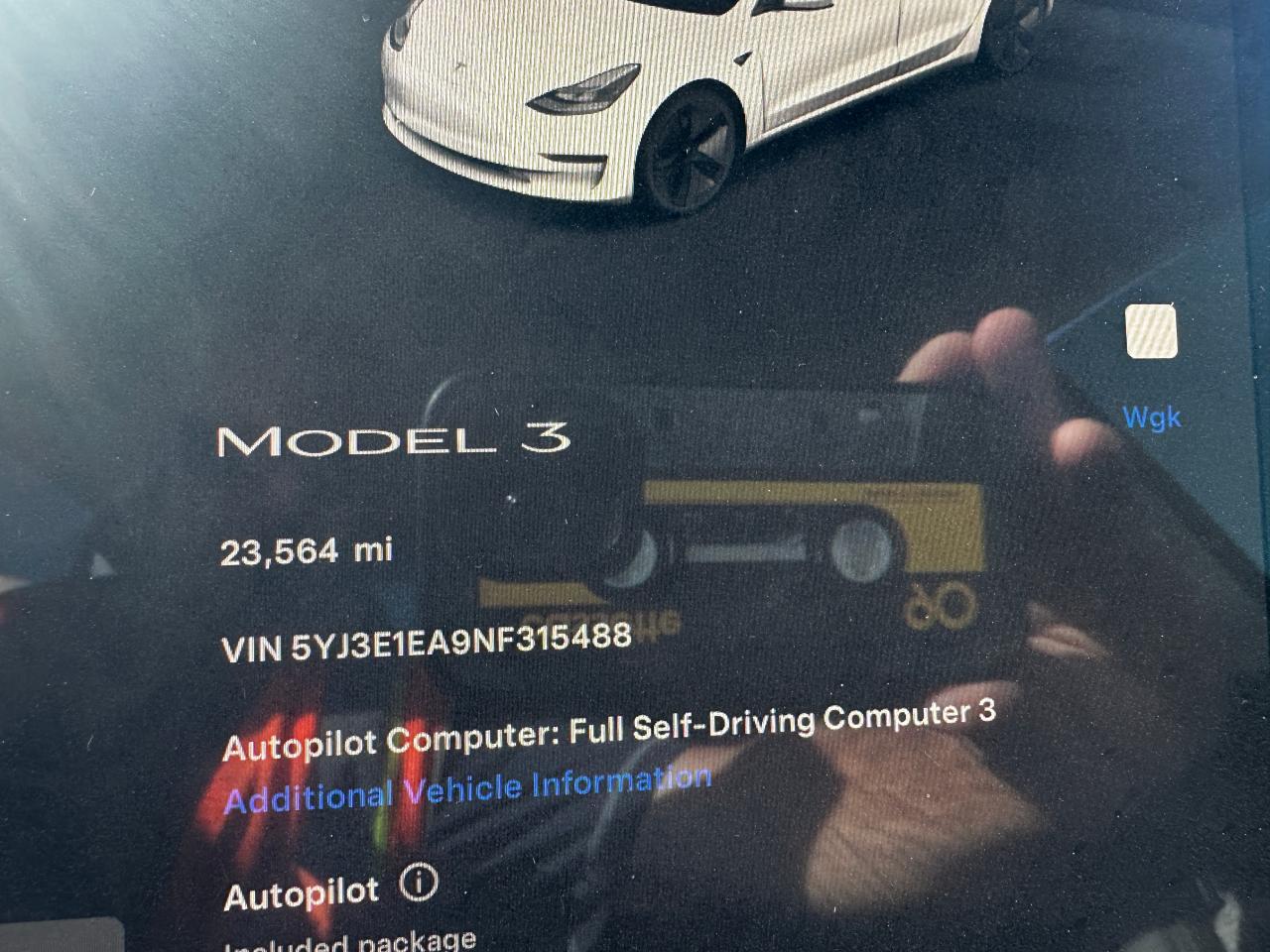 2022 Tesla Model 3 VIN: 5YJ3E1EA9NF315488 Lot: 64492785